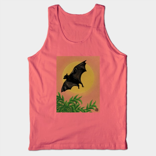 Sunset and Pteropus Tank Top by BATKEI